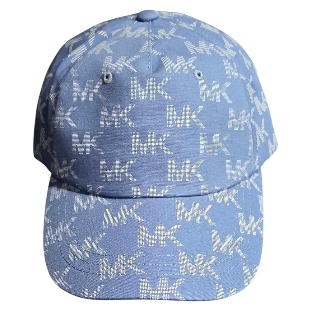 MICHAEL MICHAEL KORS Chambray SP25 Adjustable Iconic Logo Baseball Cap NWT
